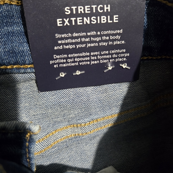 GAP Women's Denim Blue Baby Boot Cut Jeans New Raw Hem Size 29/ 8R - Picture 8 of 9